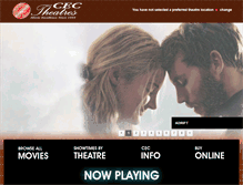 Tablet Screenshot of cectheatres.com